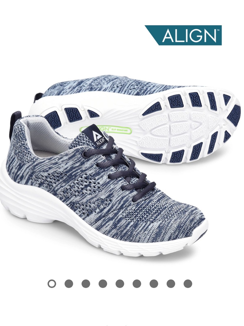$100 Nurse Mates Align Tabor sneakers athletic shoes in navy woven 10